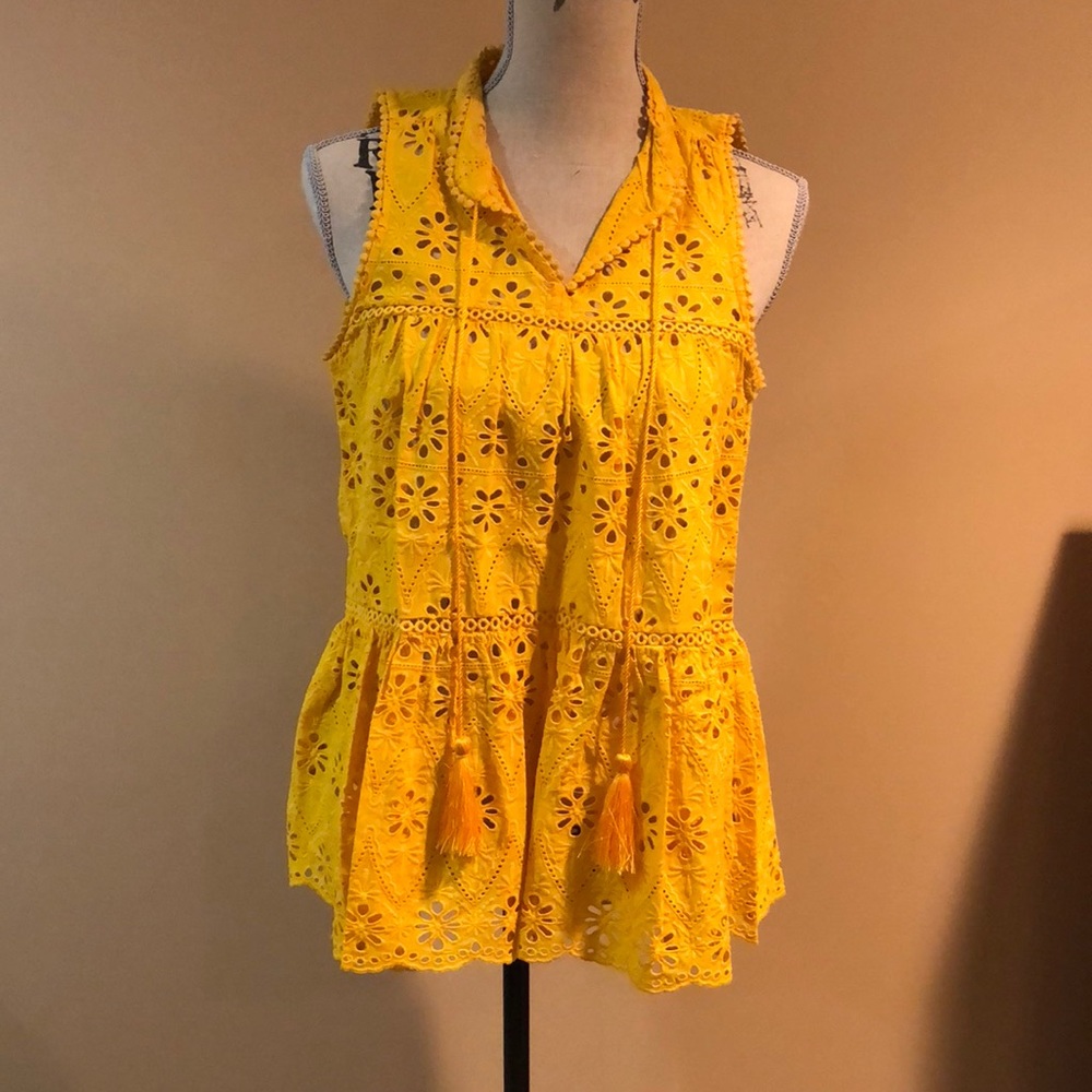 Kate spade eyelet sleeveless top